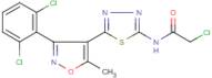 2-chloro-N-{5-[3-(2,6-dichlorophenyl)-5-methylisoxazol-4-yl]-1,3,4-thiadiazol-2-yl}acetamide