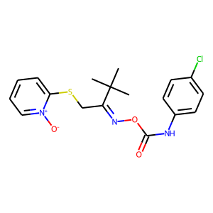 2-{[2-({[(4-chloroanilino)carbonyl]oxy}imino)-3,3-dimethylbutyl]thio}pyridinium-1-olate