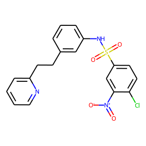 N1-{3-[2-(2-pyridyl)ethyl]phenyl}-4-chloro-3-nitrobenzene-1-sulphonamide