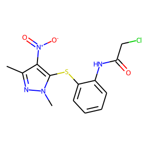 2-Chloro-N-{2-[(1,3-dimethyl-4-nitro-1H-pyrazol-5-yl)thio]phenyl}acetamide