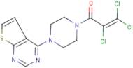 2,3,3-trichloro-1-(4-thieno[2,3-d]pyrimidin-4-ylpiperazino)-2-propen-1-one