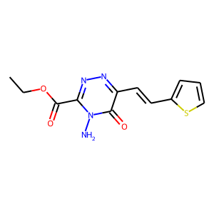 ethyl 4-amino-5-oxo-6-[2-(2-thienyl)vinyl]-4,5-dihydro-1,2,4-triazine-3-carboxylate