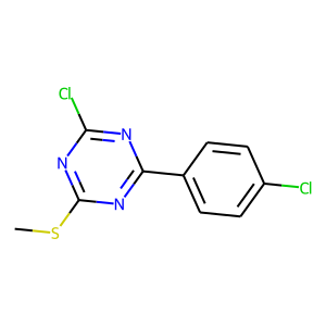 2-chloro-4-(4-chlorophenyl)-6-(methylthio)-1,3,5-triazine