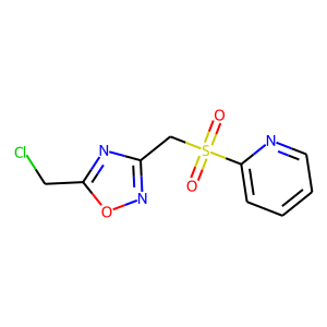 5-(chloromethyl)-3-[(2-pyridylsulphonyl)methyl]-1,2,4-oxadiazole