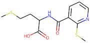 4-(Methylthio)-2-({[2-(methylthio)-3-pyridyl]carbonyl}amino)butanoic acid