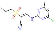 3-[(4-chloro-6-methylpyrimidin-2-yl)amino]-2-(propylsulphonyl)acrylonitrile