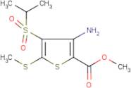 Methyl 3-amino-4-(isopropylsulphonyl)-5-(methylthio)thiophene-2-carboxylate