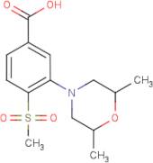 3-(2,6-Dimethylmorpholin-4-yl)-4-(methylsulphonyl)benzoic acid