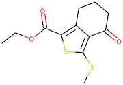 Ethyl 3-(methylsulphanyl)-4-oxo-4,5,6,7-tetrahydrobenzo[c]thiophene-1-carboxylate