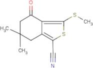 6,6-Dimethyl-3-(methylthio)-4-oxo-4,5,6,7-tetrahydrobenzo[c]thiophene-1-carbonitrile