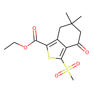 ethyl 6,6-dimethyl-3-(methylsulphonyl)-4-oxo-4,5,6,7-tetrahydrobenzo[c]thiophene-1-carboxylate