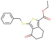 ethyl 3-(benzylthio)-4-oxo-4,5,6,7-tetrahydrobenzo[c]thiophene-1-carboxylate