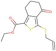 ethyl 3-(allylthio)-4-oxo-4,5,6,7-tetrahydrobenzo[c]thiophene-1-carboxylate