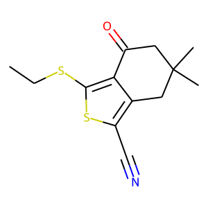 3-(ethylthio)-6,6-dimethyl-4-oxo-4,5,6,7-tetrahydrobenzo[c]thiophene-1-carbonitrile