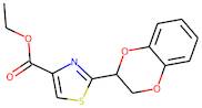 Ethyl 2-(2,3-dihydro-1,4-benzodioxin-2-yl)-1,3-thiazole-4-carboxylate