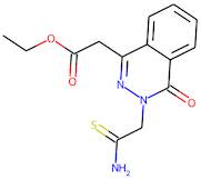 Ethyl 2-[3-(2-amino-2-thioxoethyl)-4-oxo-3,4-dihydrophthalazin-1-yl]acetate