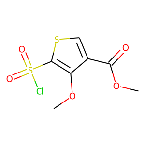 3-Methoxy-4-(methoxycarbonyl)thiophene-2-sulphonyl chloride