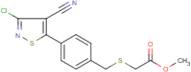 methyl 2-{[4-(3-chloro-4-cyanoisothiazol-5-yl)benzyl]thio}acetate