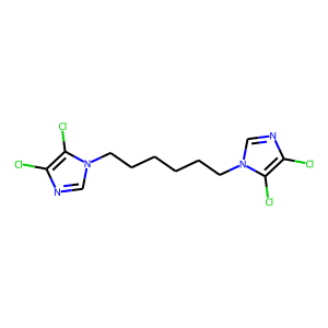 4,5-dichloro-1-[6-(4,5-dichloro-1H-imidazol-1-yl)hexyl]-1H-imidazole