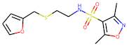 3,5-Dimethyl-N-(2-{[(fur-2-yl)methyl]thio}ethyl)isoxazole-4-sulphonamide