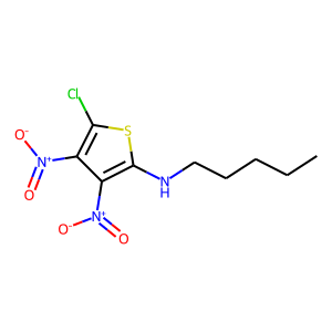 2-Chloro-3,4-dinitro-5-[(pent-1-yl)amino]thiophene