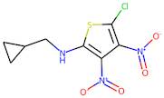 N2-cyclopropylmethyl-5-chloro-3,4-dinitrothiophen-2-amine