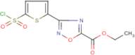 ethyl 3-[5-(chlorosulphonyl)-2-thienyl]-1,2,4-oxadiazole-5-carboxylate