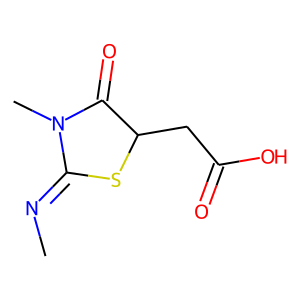 2-[3-methyl-2-(methylimino)-4-oxo-1,3-thiazolan-5-yl]acetic acid