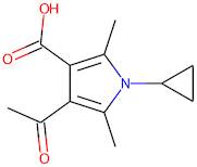 4-acetyl-1-cyclopropyl-2,5-dimethyl-1H-pyrrole-3-carboxylic acid