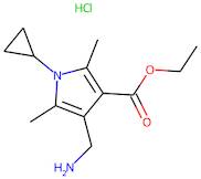 Ethyl 4-(aminomethyl)-1-cyclopropyl-2,5-dimethyl-1H-pyrrole-3-carboxylate hydrochloride