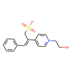 2-[1-(2-hydroxyethyl)pyridinium-4-yl]-3-phenylprop-2-ene-1-sulphonate