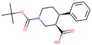 cis-4-Phenylpiperidine-3-carboxylic acid, N-BOC protected