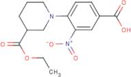 4-[3-(Ethoxycarbonyl)piperidin-1-yl]-3-nitrobenzoic acid