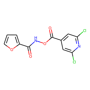 N-[(2,6-dichloroisonicotinoyl)oxy]-2-furamide