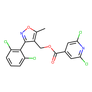 [3-(2,6-dichlorophenyl)-5-methylisoxazol-4-yl]methyl 2,6-dichloroisonicotinate