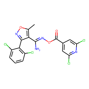 O4-[(2,6-dichloro-4-pyridyl)carbonyl]-3-(2,6-dichlorophenyl)-5-methylisoxazole-4-carbohydroximamide