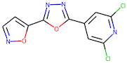 2,6-Dichloro-4-[5-(1,2-oxazol-5-yl)-1,3,4-oxadiazol-2-yl]pyridine