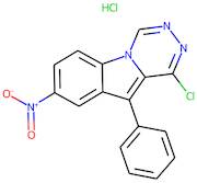 1-chloro-8-nitro-10-phenyl[1,2,4]triazino[4,5-a]indole hydrochloride