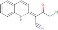 4-Chloro-3-oxo-2-(quinolin-2(1H)-ylidene)butanenitrile