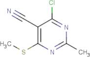 4-Chloro-5-cyano-2-methyl-6-(methylthio)pyrimidine