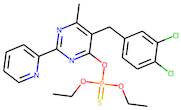 O-[5-(3,4-dichlorobenzyl)-6-methyl-2-pyridin-2-ylpyrimidin-4-yl] O,O-diethyl phosphothioate