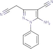 5-amino-3-(cyanomethyl)-1-phenyl-1H-pyrazole-4-carbonitrile