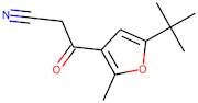 3-[5-(tert-butyl)-2-methyl-3-furyl]-3-oxopropanenitrile