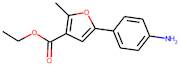 Ethyl 5-(4-aminophenyl)-2-methyl-3-furoate