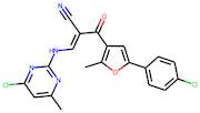 3-[(4-chloro-6-methylpyrimidin-2-yl)amino]-2-{[5-(4-chlorophenyl)-2-methyl-3-furyl]carbonyl}acrylo…