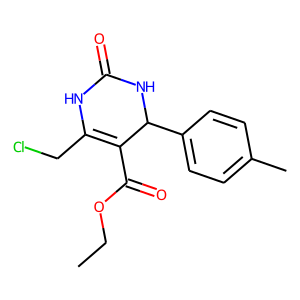 ethyl 6-(chloromethyl)-4-(4-methylphenyl)-2-oxo-1,2,3,4-tetrahydropyrimidine-5-carboxylate