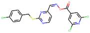 {[({2-[(4-Chlorobenzyl)thio]pyrimidin-4-yl}methylene)amino]oxy}(2,6-dichloropyridin-4-yl)methanone