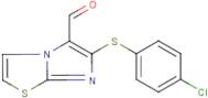 6-[(4-Chlorophenyl)thio]imidazo[2,1-b][1,3]thiazole-5-carboxaldehyde