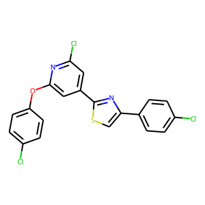 2-[2-chloro-6-(4-chlorophenoxy)-4-pyridyl]-4-(4-chlorophenyl)-1,3-thiazole