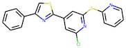 2-[2-chloro-6-(2-pyridylthio)-4-pyridyl]-4-phenyl-1,3-thiazole